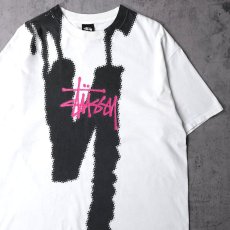 画像1: STUSSY "STUSSY TRIBE 6815 BLOWUP" ロゴプリントTシャツ L (1)