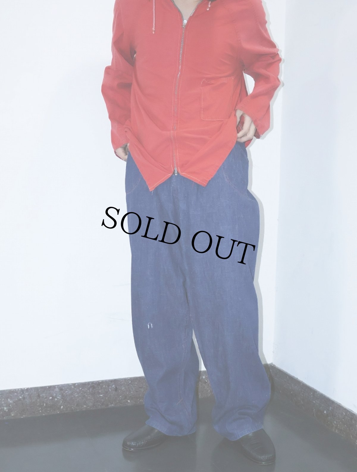 画像1: 60's〜 UNKNOWN デニムランチパンツ W39 (1)