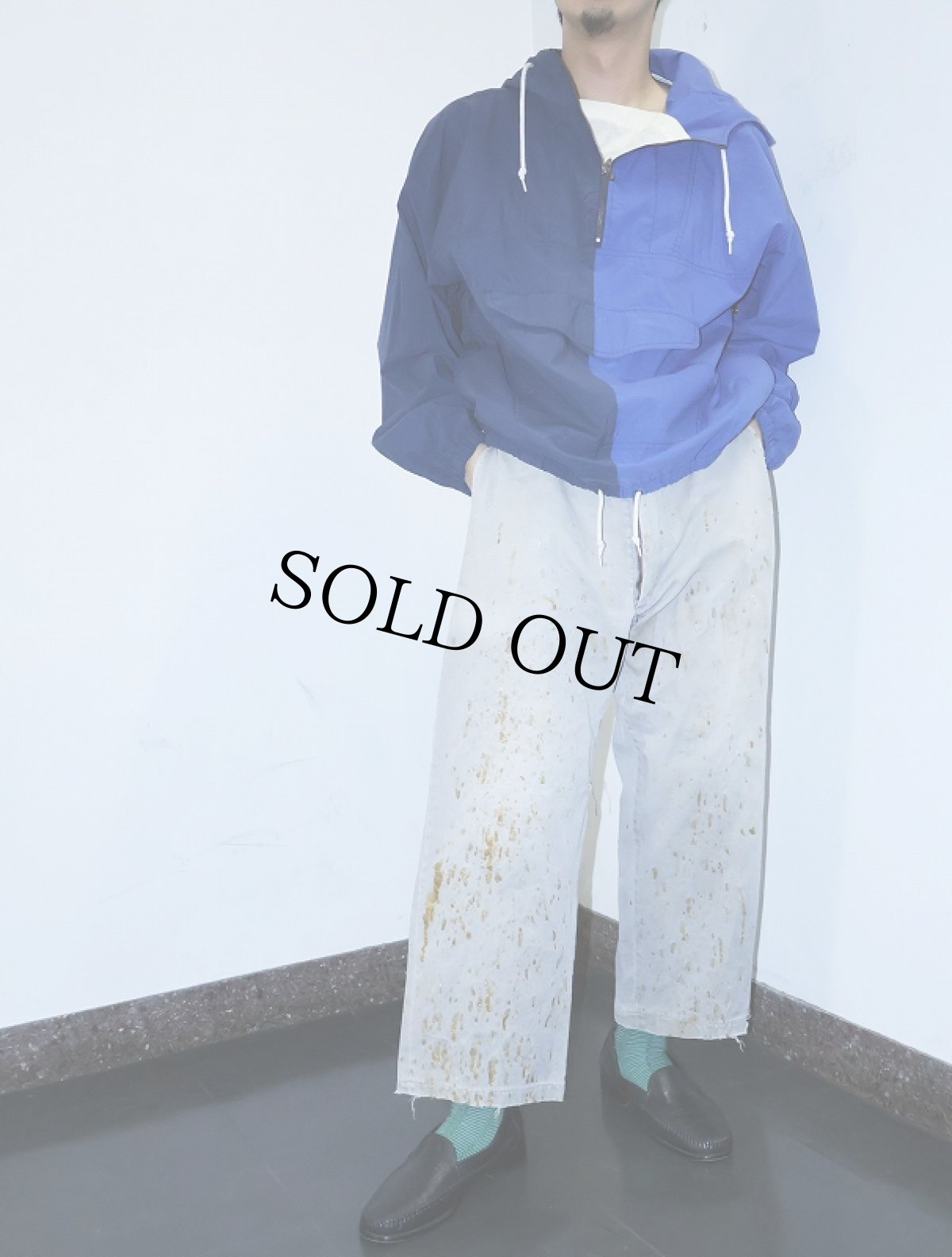 画像1: 60's〜 コットンワークパンツ W34 (1)