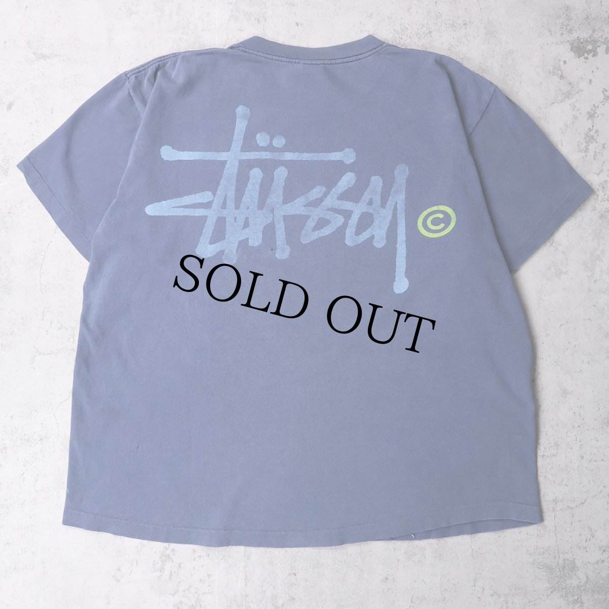 画像1: 90's STUSSY USA製 ロゴプリントTシャツ NAVY XL (1)