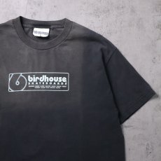 画像1: 90〜2000's birdhouse skateboards ロゴプリントTシャツ BLACK L (1)