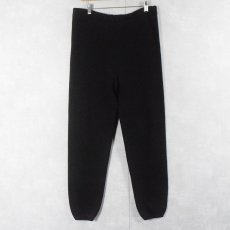 画像2: 80's RUSSELL ATHLETIC USA製 スウェットパンツ BLACK L (2)