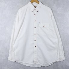 画像1: 90's Woolrich USA製 コットンボタンダウンシャツ XL (1)
