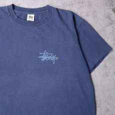 画像2: 90's STUSSY USA製 ロゴプリントTシャツ NAVY XL (2)