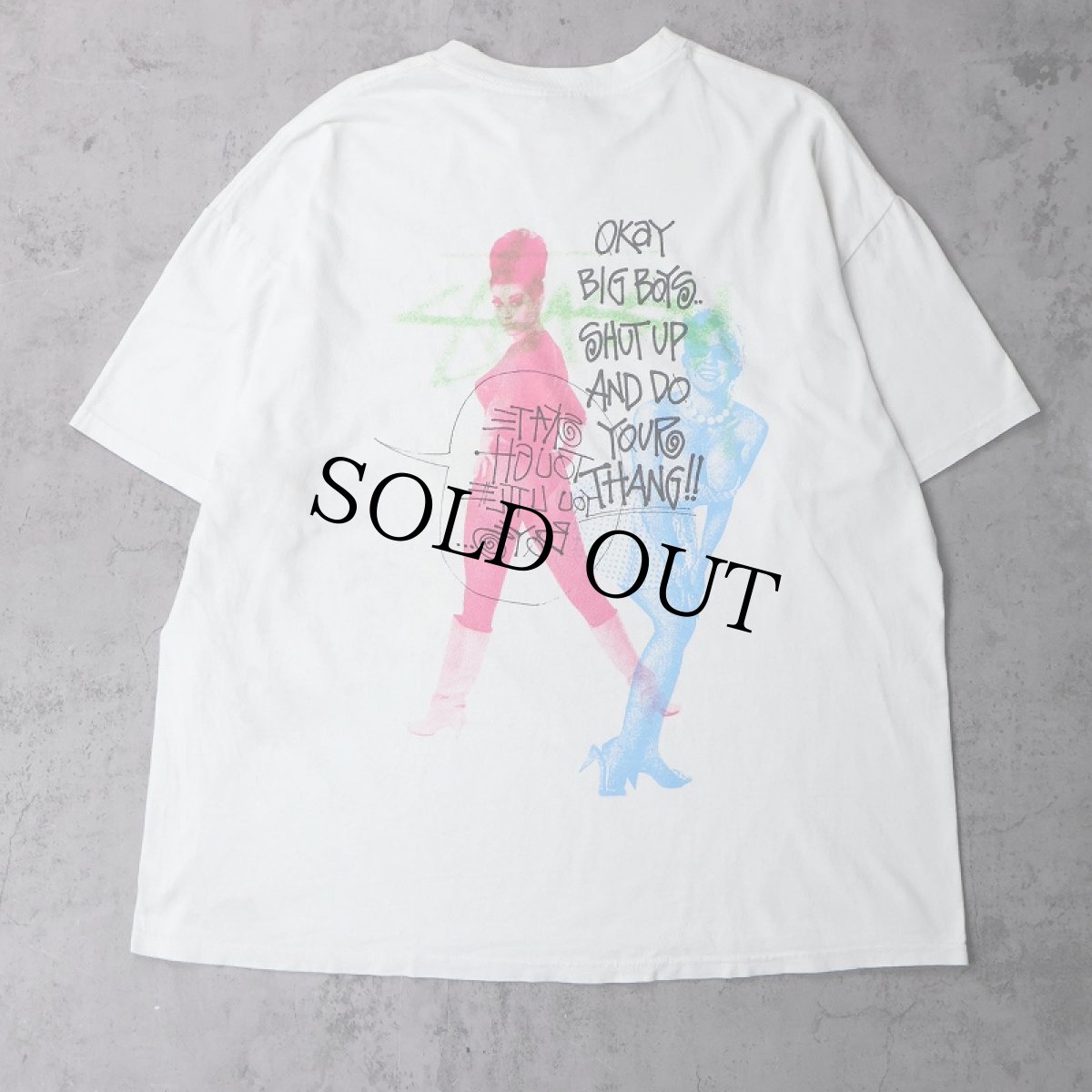 画像2: STUSSY "FOR JAH IRIE FEELING" 大判プリントTシャツ XL (2)