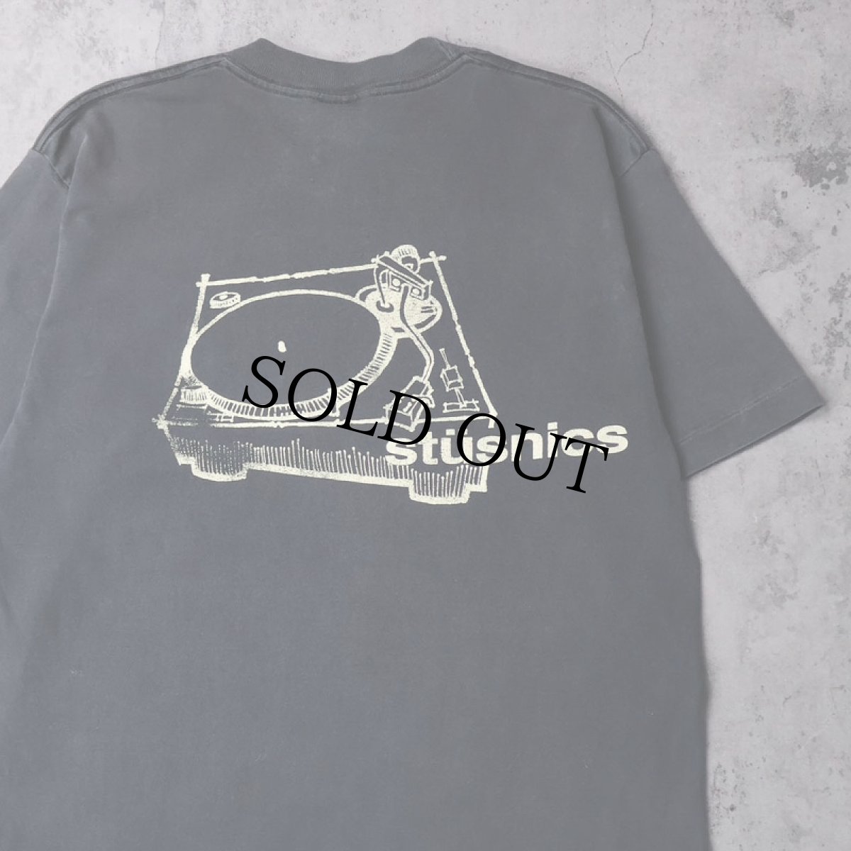 画像1: 80's STUSSY USA製 "STUSNICS" パロディプリントTシャツ BLACK L (1)