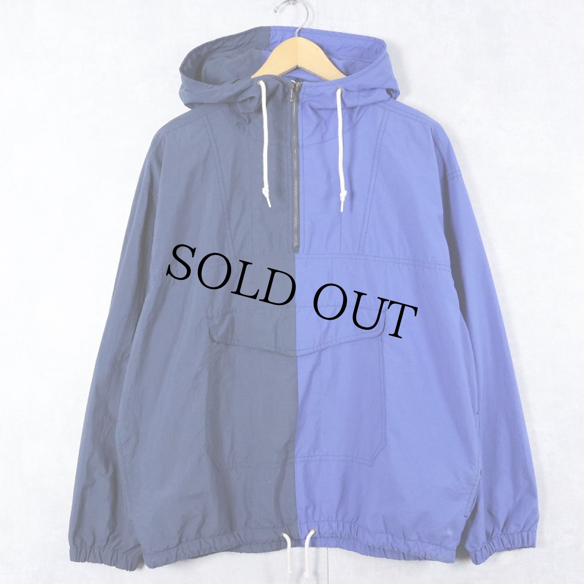 画像2: 90's GAP 2トーン ナイロンアノラックパーカー M (2)