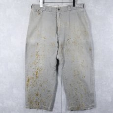画像2: 60's〜 コットンワークパンツ W34 (2)