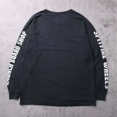 画像2: SPITFIRE WHEELS ロゴプリントロンT BLACK L (2)