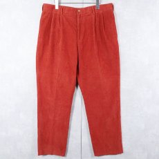 画像3: 90's〜 Alan Flusser 2タック コーデュロイパンツ W37 (3)