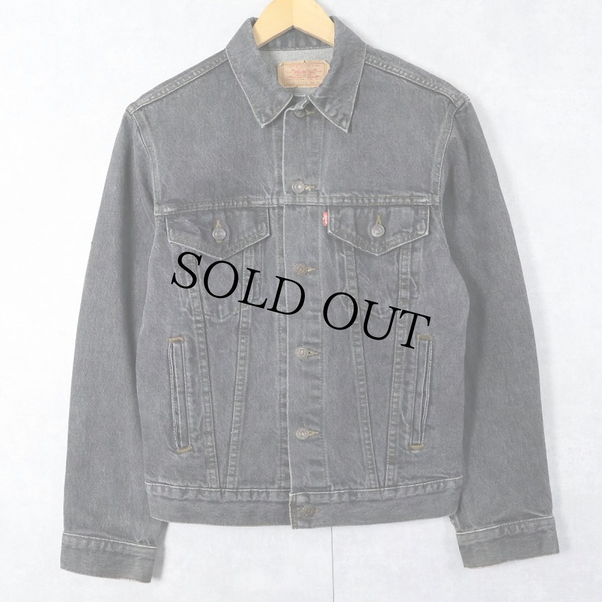画像1: 80's Levi's 70506-0259 USA製 ブラックデニムジャケット SIZE36 (1)
