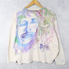 画像1: 90's Winston Haycock PORTUGAL製 ハンドペイントロンT M (1)