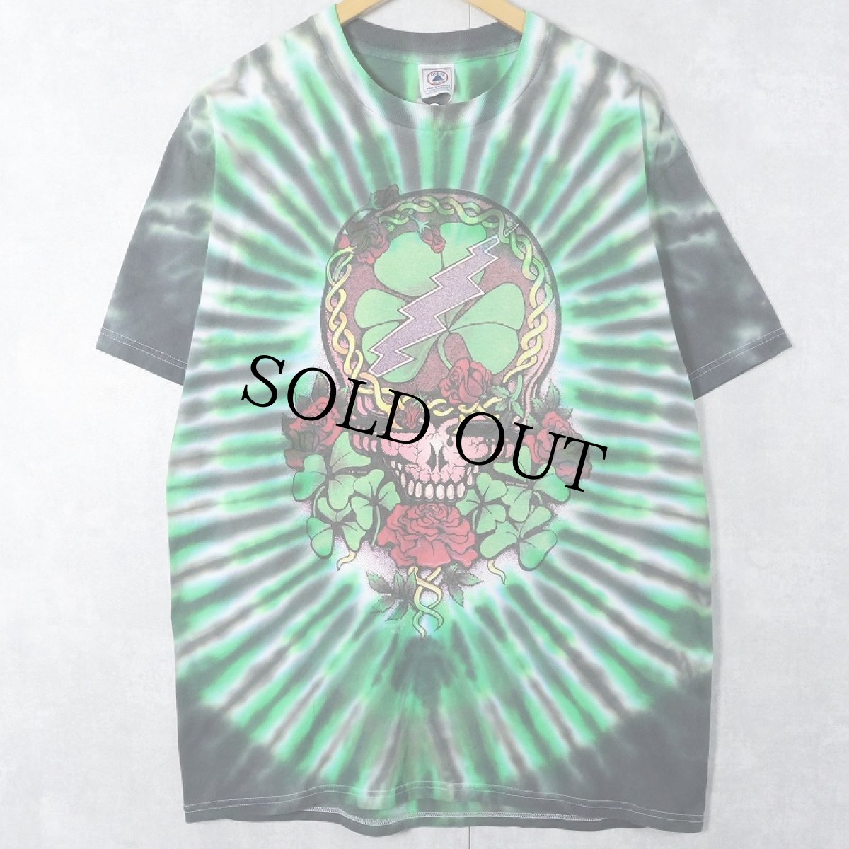 画像1: 90's GRATEFUL DEAD タイダイ ロックバンドTシャツ L (1)