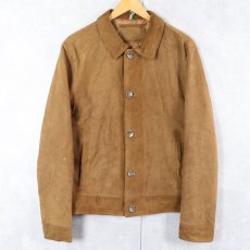 画像1: VERA PELLA ITALY製 スエードレザージャケット XXL (1)