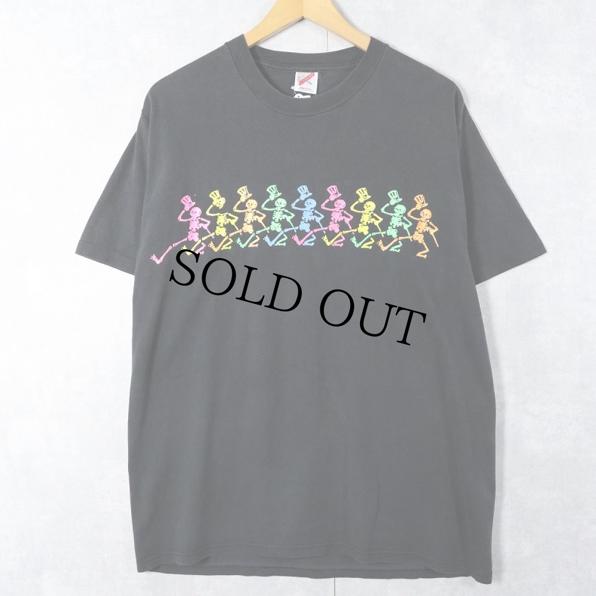 画像1: 90's GRATEFUL DEAD USA製 ロックバンドプリントTシャツ BLACK XL (1)
