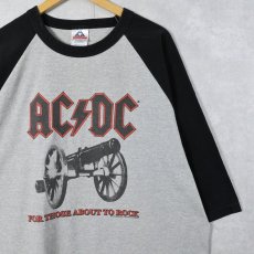 画像1: 2000's AC/DC USA製 "For Those About to Rock" ロックバンドラグランTシャツ BLACK 2XL (1)