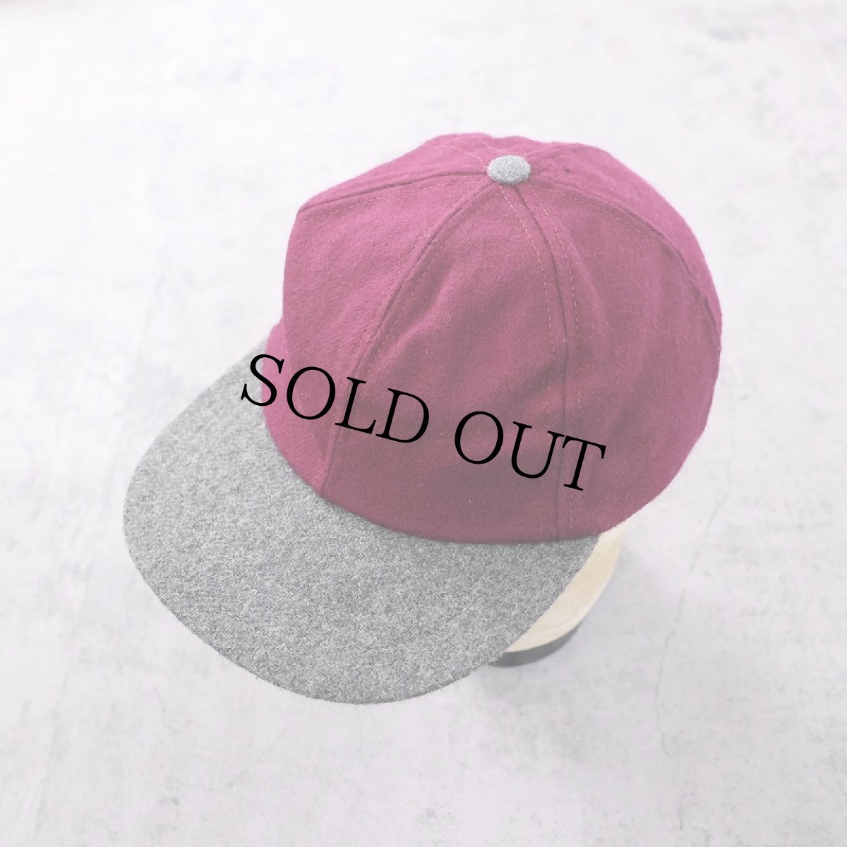 画像1: 80's〜 2トーン スナップバック ウールキャップ ONE SIZE (1)