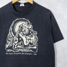 画像1: 80's GRATEFUL DEAD USA製 "You know it's gonna get stranger... 1981" ロックバンドプリントTシャツ BLACK L (1)