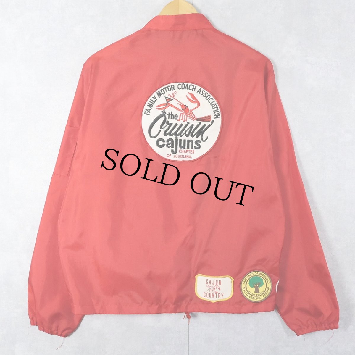 画像2: 70〜80's Swingster ワッペン＆バッジ付き ナイロンレーシングジャケット M (2)