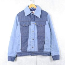 画像1: 70's Levi's "SKI LEVI'S" 切り替えデザイン バットダイ デニムスキージャケット M (1)