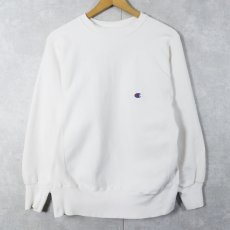 画像1: 80's Champion REVERSE WEAVE USA製 トリコタグ 目付き 無地スウェット M (1)