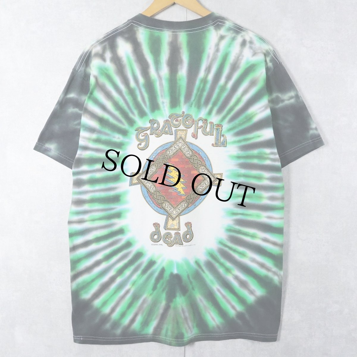 画像2: 90's GRATEFUL DEAD タイダイ ロックバンドTシャツ L (2)