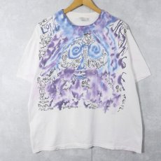 画像1: 90's Winston Haycock USA製 ハンドペイントTシャツ L (1)