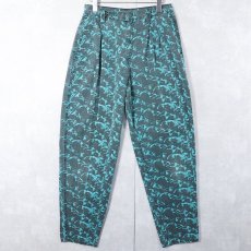 画像2: 80's Team Haro USA製 フォトプリント コットンタックパンツ W29 (2)