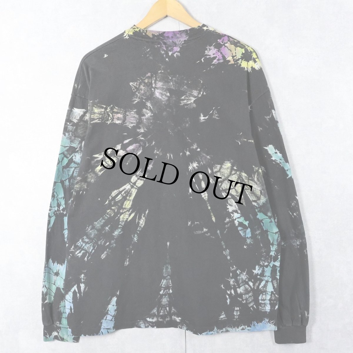 画像2: 90's Hanes USA製 タイダイ染め ロンT XL (2)