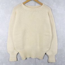 画像1: 40〜50's PRINCETON ウールアワードニットセーター (1)