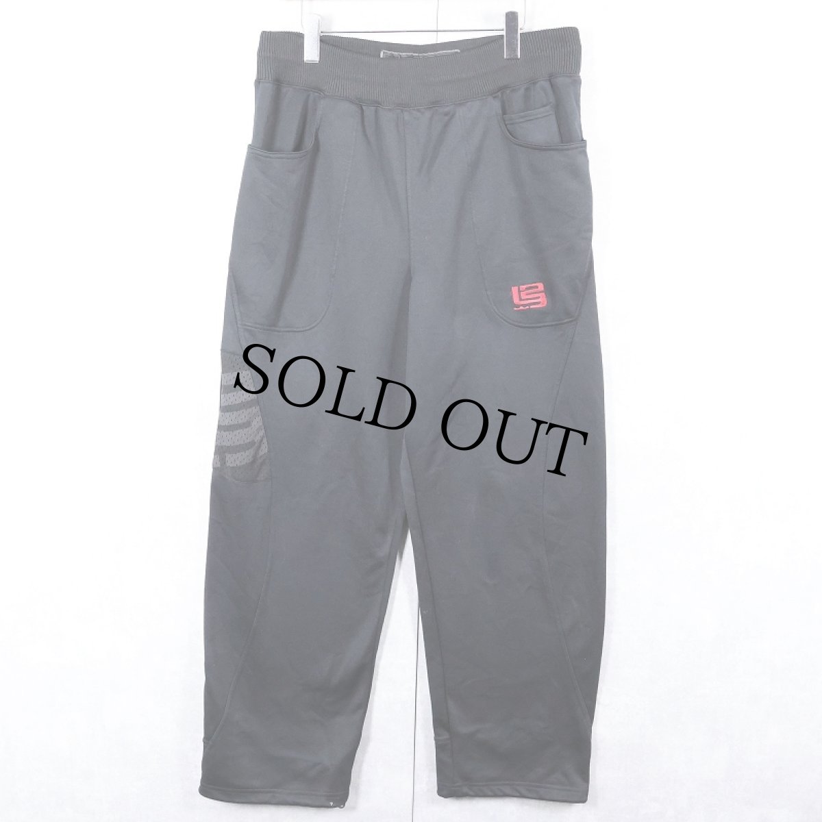 画像1: NIKE LEBRON JAMES ロゴ刺繍 トラックパンツ BLACK M (1)