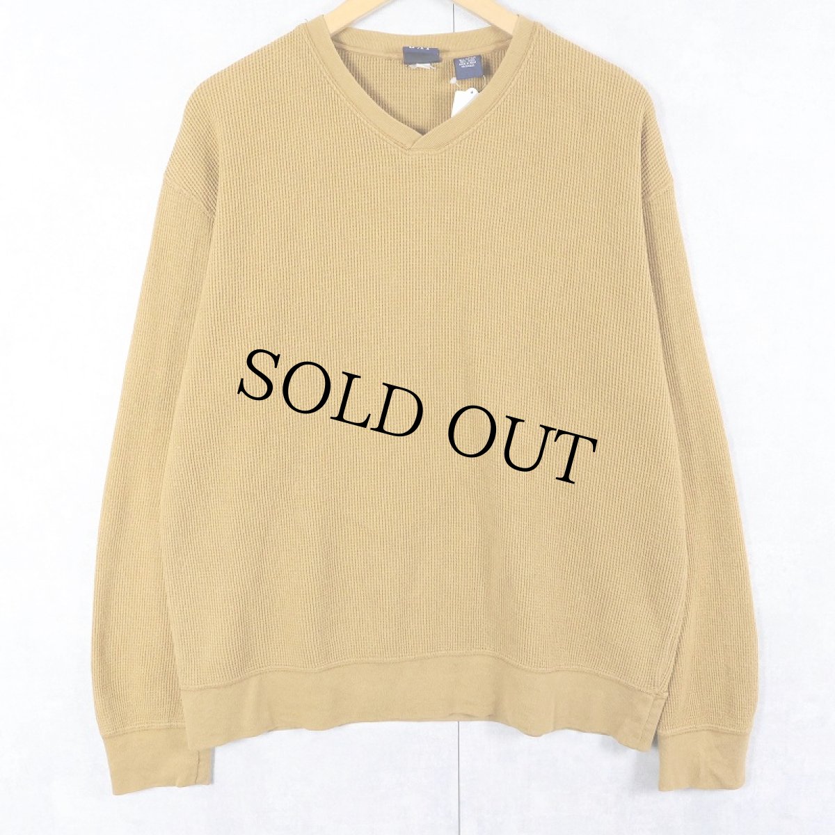 画像1: GAP Vネック サーマルロンT M (1)