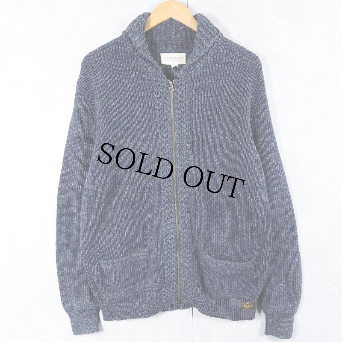 画像1: Ralph Lauren DENIM&SUPPLY カウチンニットジャケット L (1)