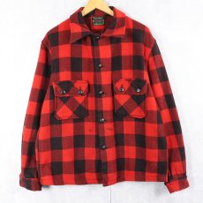 画像1: 50's Chippewa バッファローチェック柄 ウールシャツ (1)