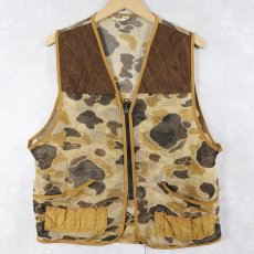 画像1: 70's REDHEAD ダックハンターカモ柄 メッシュハンティングベスト (1)