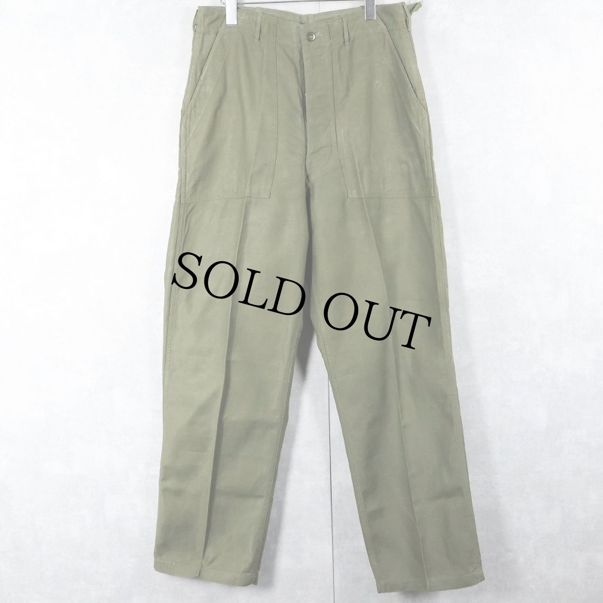 画像1: 50's U.S.ARMY "サイドアジャスタ付き" ベイカーパンツ DEADSTOCK MEDIUM (1)