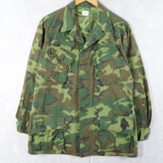 画像2: 60's U.S.ARMY ERDL迷彩 グリーンリーフ ジャングルファティーグジャケット/パンツ 5th SETUP MEDIUM REGULAR (2)