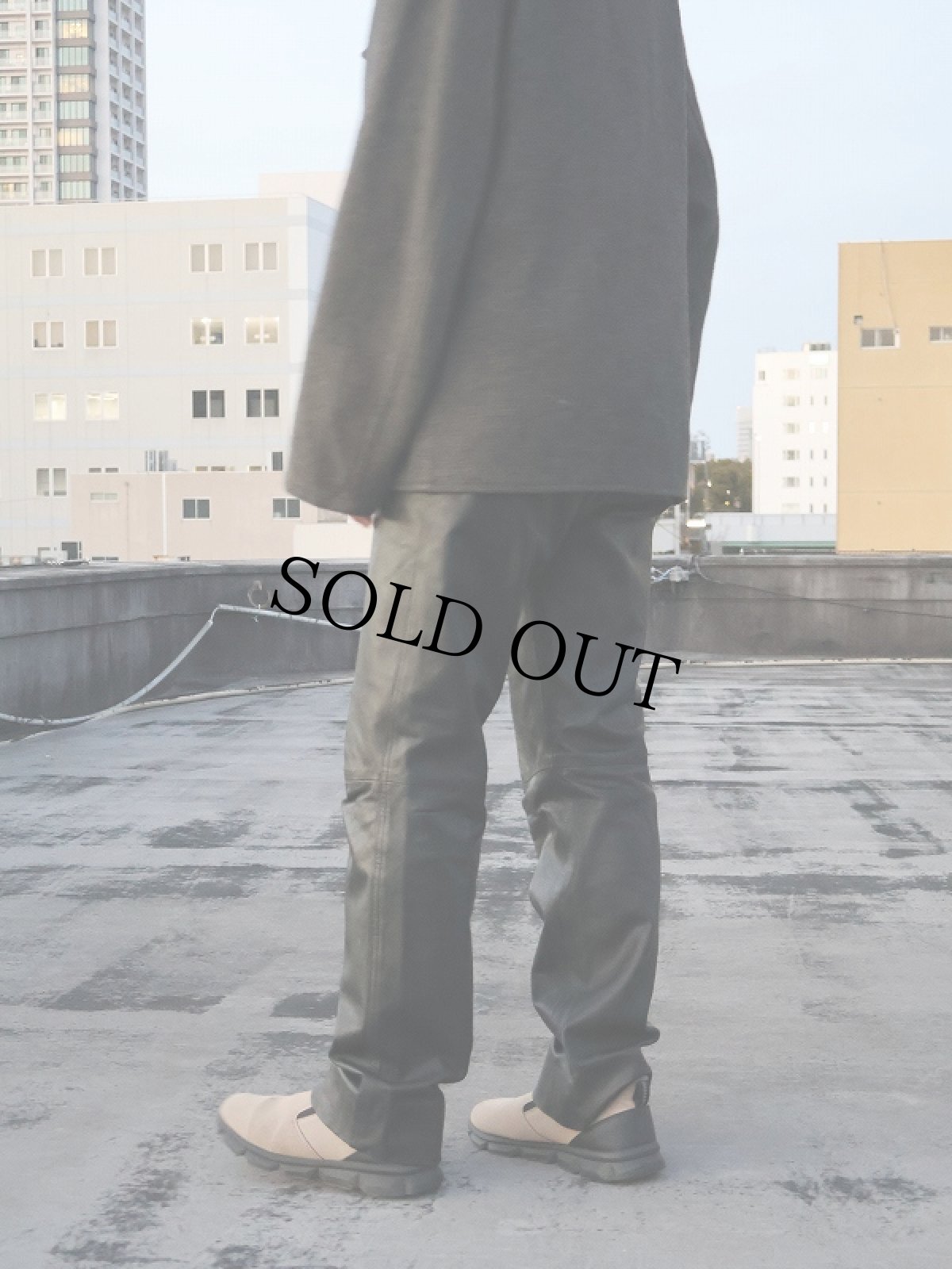 画像2: レザーパンツ BLACK W32 (2)