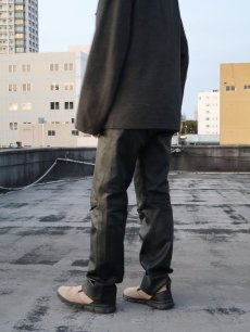 画像2: レザーパンツ BLACK W32 (2)