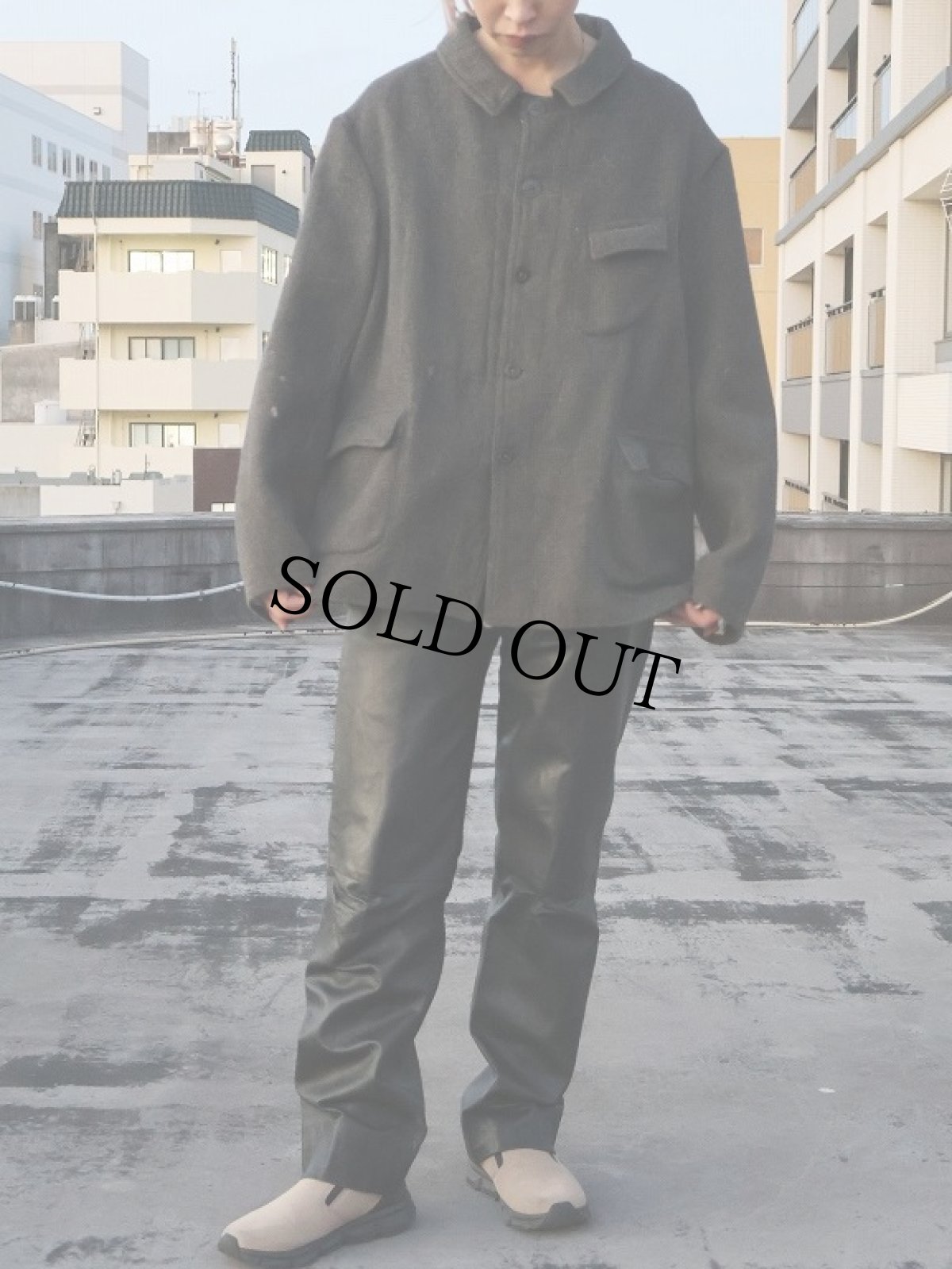 画像2: 50's FRENCH ファーマーズジャケット (2)