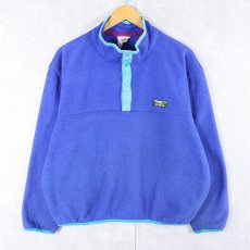 画像1: 80〜90's L.L.Bean USA製 ハーフスナップフリースジャケット L (1)