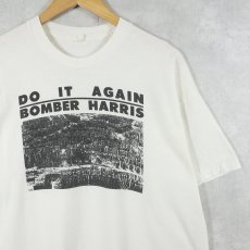 画像1: 80's〜 Arthur Harris "DO IT AGAIN BOMBER HARRIS" イギリス空軍元帥 風刺プリントTシャツ (1)
