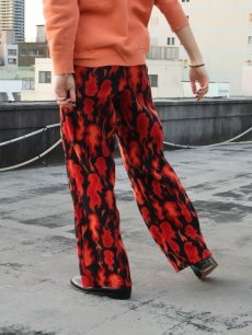 画像1: Mossimo Supply Co. 総柄 フリースイージーパンツ S (1)