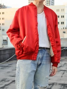 画像1: 〜70's サテンボタンスタジャン SIZE44 (1)