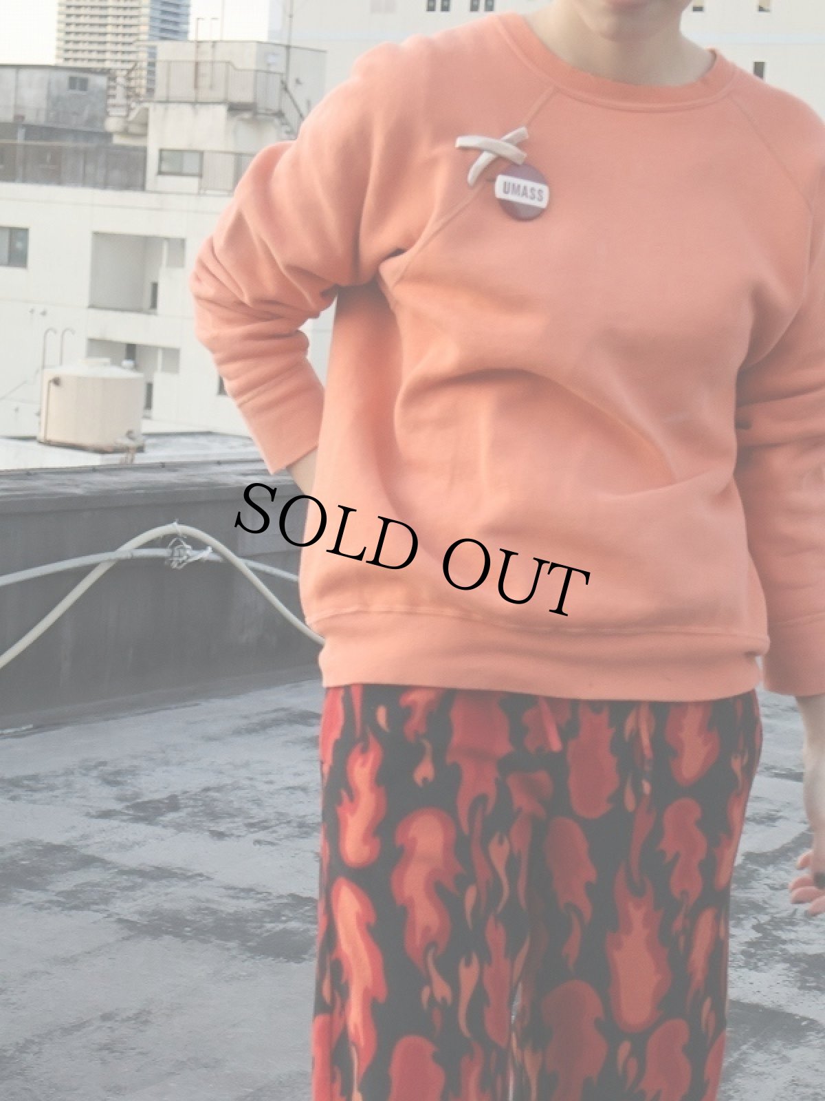 画像2: 60's TOWNCRAFT Penneys 無地ラグランスウェット M (2)