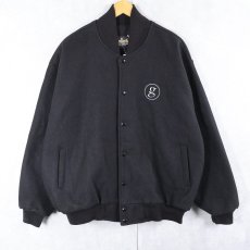 画像2: 80〜90's Garth Brooks USA製 ミュージシャン メルトンウールスタジャン BLACK XXL (2)