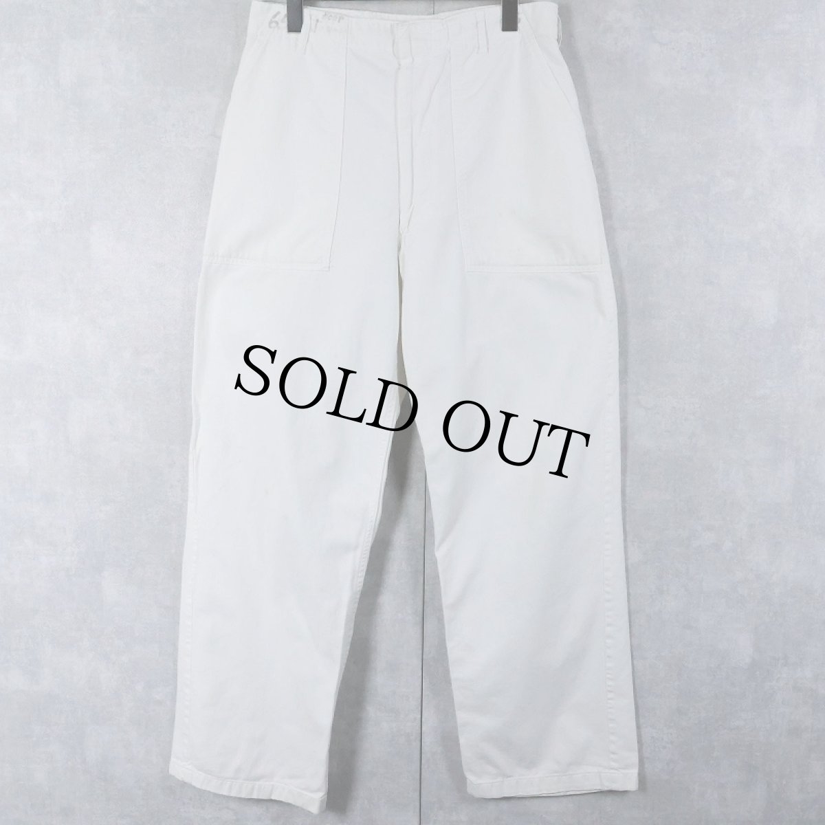 画像1: 60〜70's U.S.MILITARY フードハンドラーパンツ W32 (1)