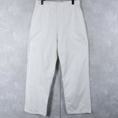 画像1: 60〜70's U.S.MILITARY フードハンドラーパンツ W32 (1)