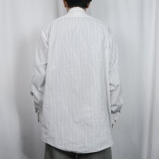 画像3: 〜80's Neiman-Marcus USA製 ストライプ柄 コットンシャツ SIZE17 1/2-35 (3)