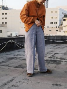 画像1: 50〜60's FRENCH MILITARY リネンセーラーパンツ "ワンウォッシュ" DEADSTOCK 【W34 L28】 (1)